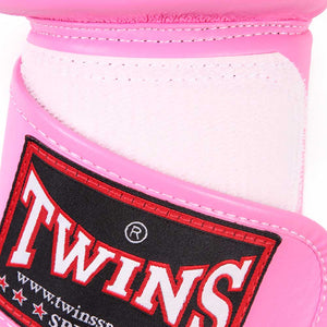 BGVL3 Twins Pink Velcro Boxing Gloves - FightstorePro