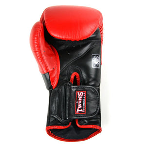 BGVL6 Twins Red-Black Deluxe Sparring Gloves - FightstorePro