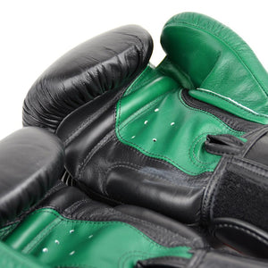 BGVL8 Twins Dark Green-Black 2-Tone Boxing Gloves - FightstorePro