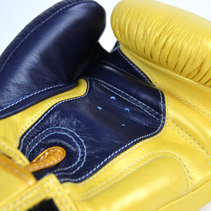 BGVL8 Twins Navy-Gold 2-Tone Boxing Gloves - FightstorePro