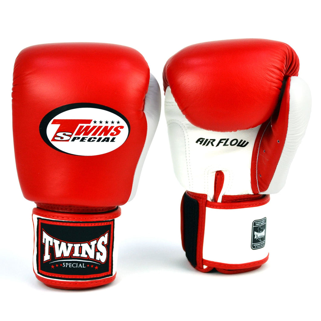 BGVLA2-2T Twins Air Flow Boxing Gloves Red-White-Black - FightstorePro