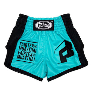 BSK2107 Fairtex Kids Muay Thai Shorts Turquoise - FightstorePro