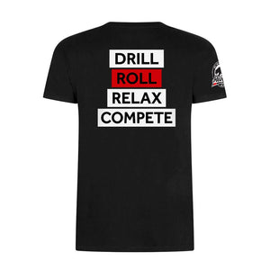 Drill Roll Relax Compete BJJ Tee - FightstorePro
