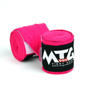 EHW2 MTG Pro 2.5m Pink Elasticated Hand Wraps - FightstorePro