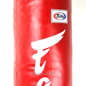 Fairtex 6ft Red Banana Kick Bag - Unfilled - FightstorePro