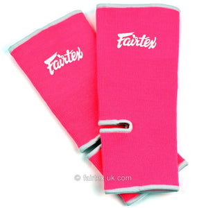 Fairtex AS1 Ankle Supports Pink White - FightstorePro
