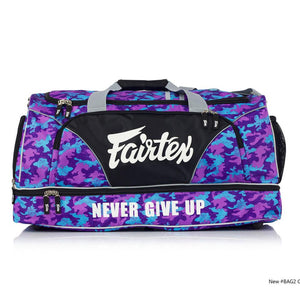 Fairtex BAG2 Purple Camo Heavy Duty Gym Bag - FightstorePro
