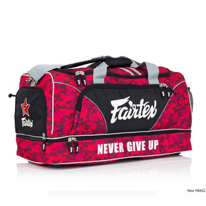 Fairtex BAG2 Red Camo Heavy Duty Gym Bag - FightstorePro