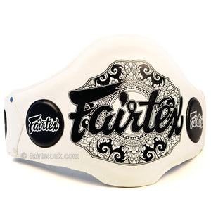 Fairtex BPV2 White Lightweight Belly Pad - FightstorePro