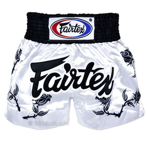 Fairtex BS0659 Black Roses Muay Thai Shorts - FightstorePro