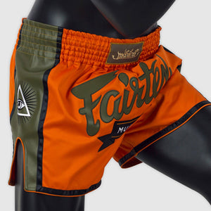 Fairtex BS1705 Slim Cut Muay Thai Shorts - Orange - FightstorePro