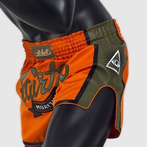 Fairtex BS1705 Slim Cut Muay Thai Shorts - Orange - FightstorePro