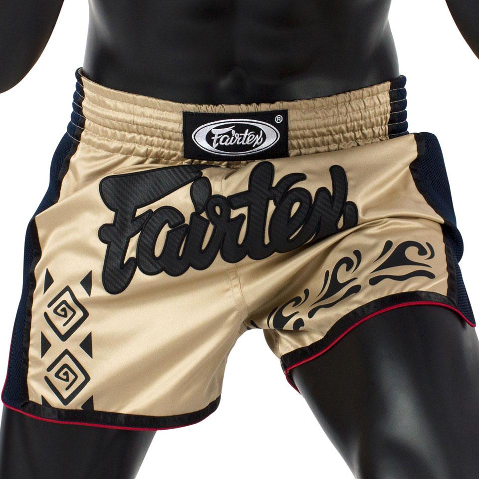 Fairtex BS1713 Slim Cut Muay Thai Shorts - Khaki - FightstorePro