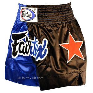 Fairtex BS84 Classic Blue-Black Muay Thai Fight Shorts - FightstorePro