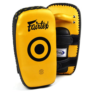 Fairtex Light Weight Thai Kick Pads - Gold - FightstorePro