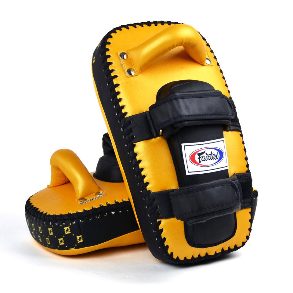 Fairtex Light Weight Thai Kick Pads - Gold - FightstorePro