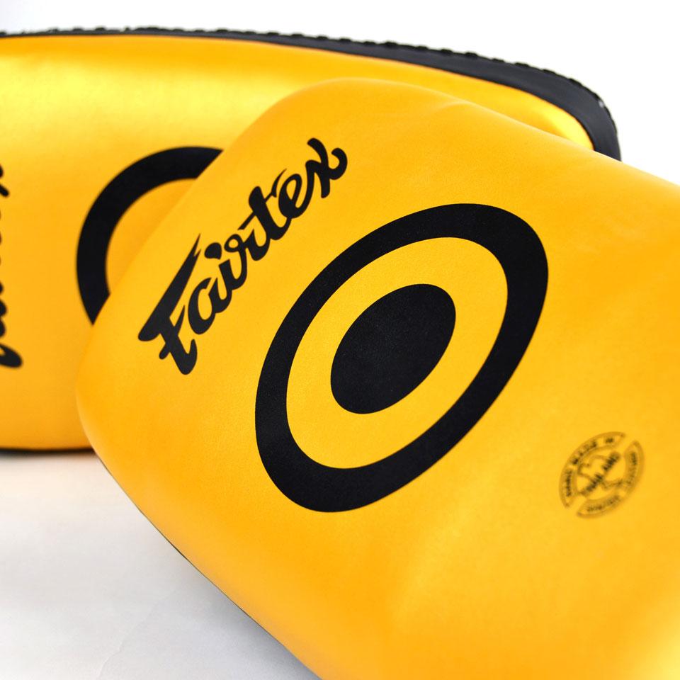 Fairtex Light Weight Thai Kick Pads - Gold - FightstorePro