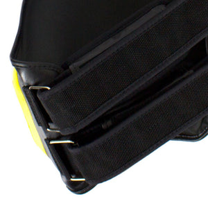 Fairtex TP4 Lightweight Thigh Pads - Black/Yellow - FightstorePro