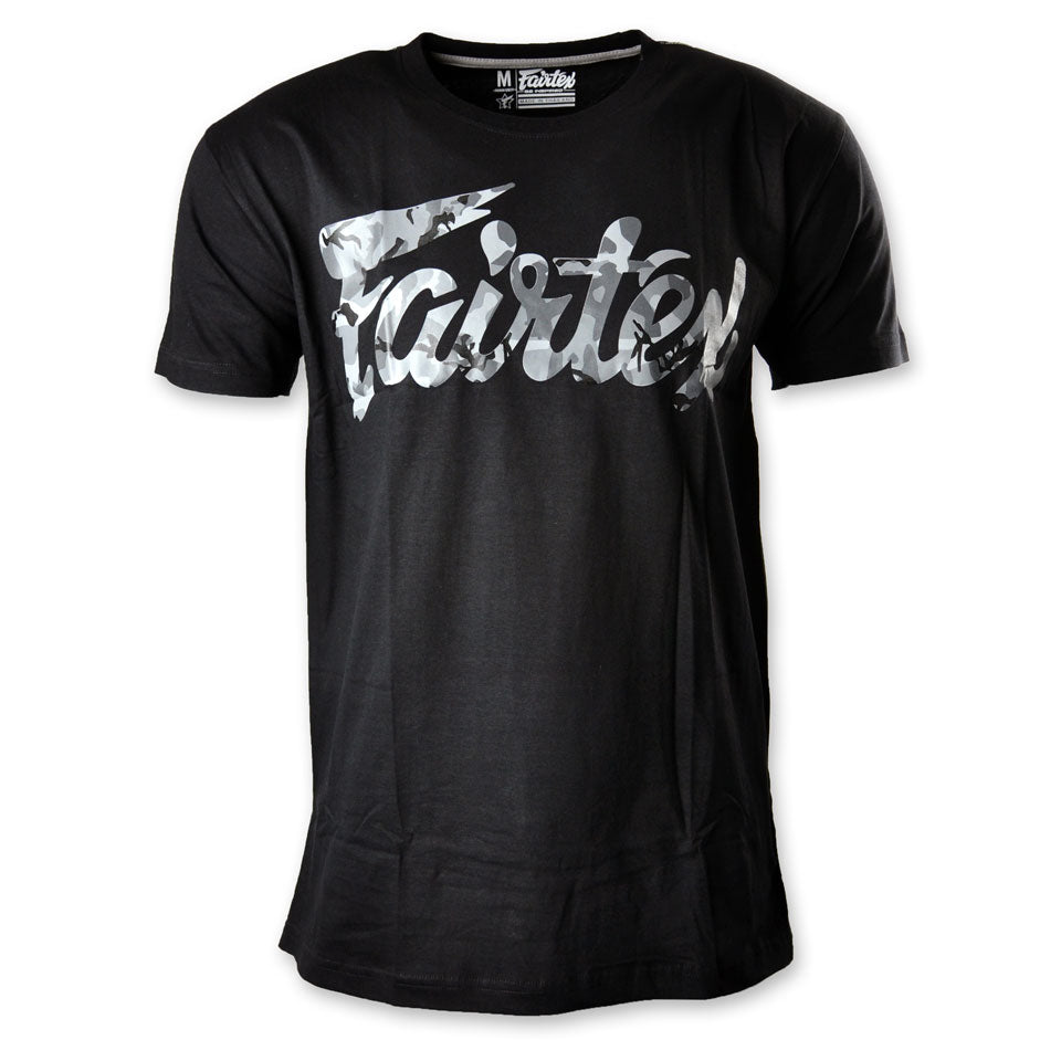 Fairtex TST179 T-Shirt - Black/Grey Camo - FightstorePro
