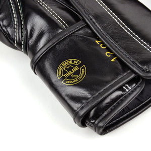 Fairtex X Glory Velcro Boxing Gloves - Black - FightstorePro