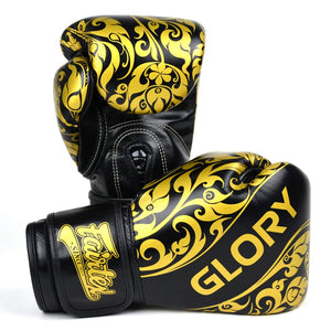 Fairtex X Glory Velcro Boxing Gloves LTD EDITION - Black - FightstorePro