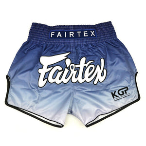 Fairtex X KGP Blue Fade Muay Thai Shorts - FightstorePro
