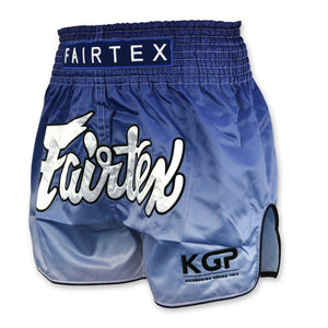 Fairtex X KGP Blue Fade Muay Thai Shorts - FightstorePro