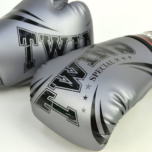 FBGVDM3-TW6 Twins Non-Leather Boxing Gloves Grey - FightstorePro