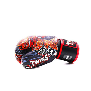 FBGVL3-59 Twins Barong Boxing Gloves Black-Red - FightstorePro