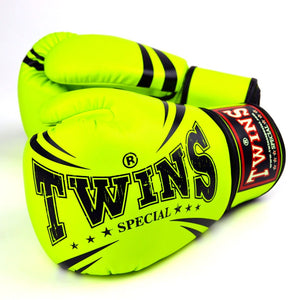 FBGVS3-TW6 Twins Light Green Synthetic Boxing Gloves - FightstorePro