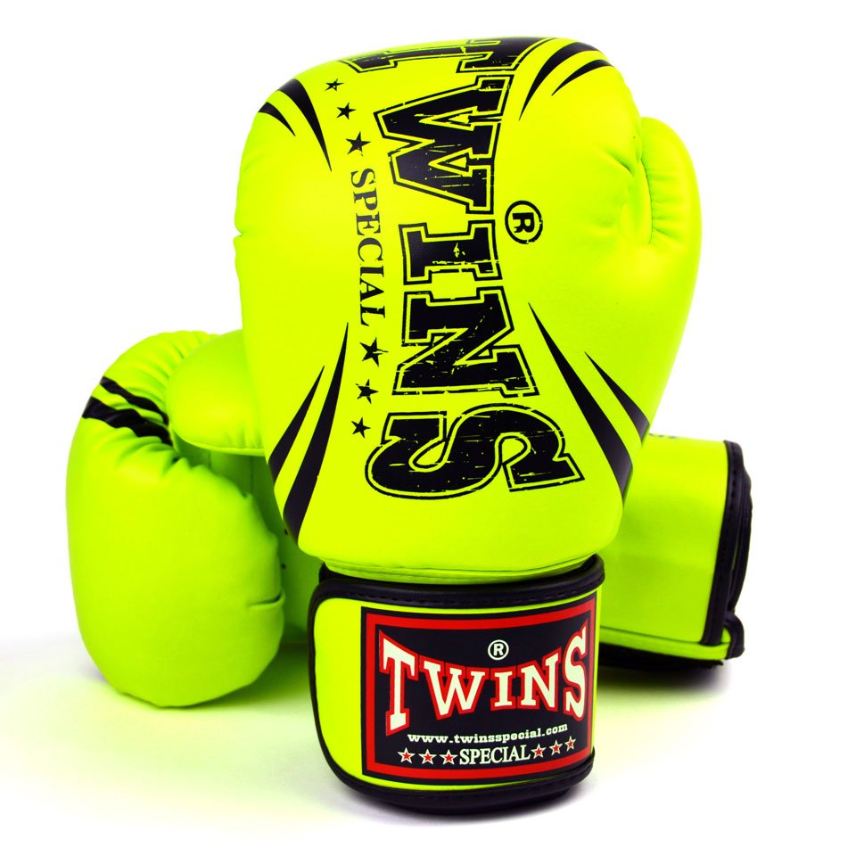 FBGVS3-TW6 Twins Light Green Synthetic Boxing Gloves - FightstorePro