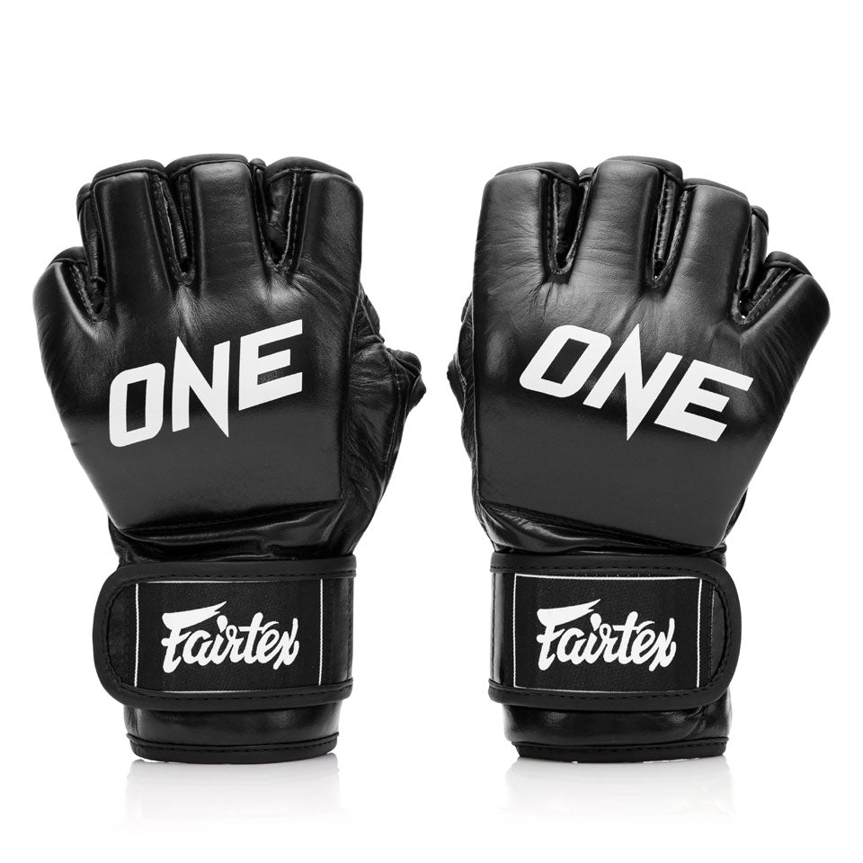 FGV12 Fairtex X ONE Championship Black MMA Gloves - FightstorePro
