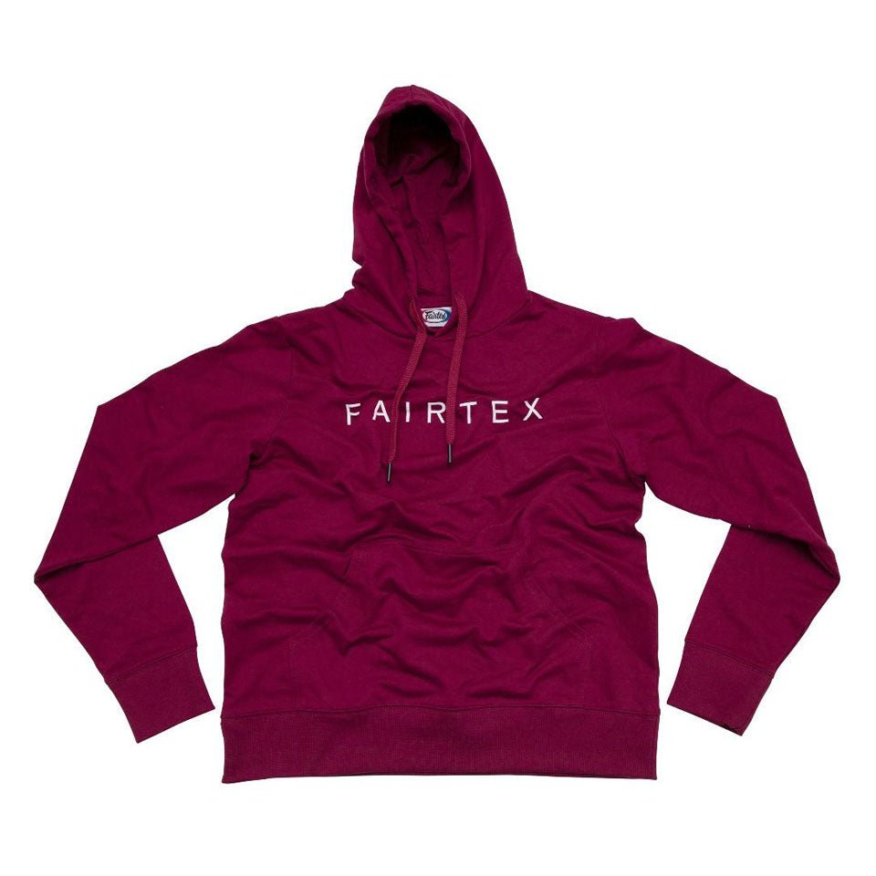 FHS19 Fairtex Hooded Sweatshirt Maroon - FightstorePro