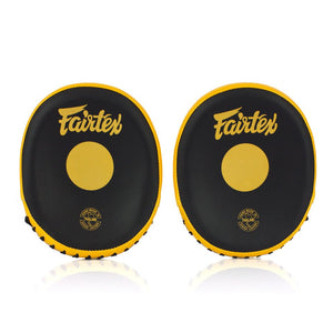 FMV15 Fairtex Pro Speed Mitts Black-Gold - FightstorePro
