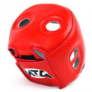 HG1 MTG Pro Red Open Face Headguard - FightstorePro
