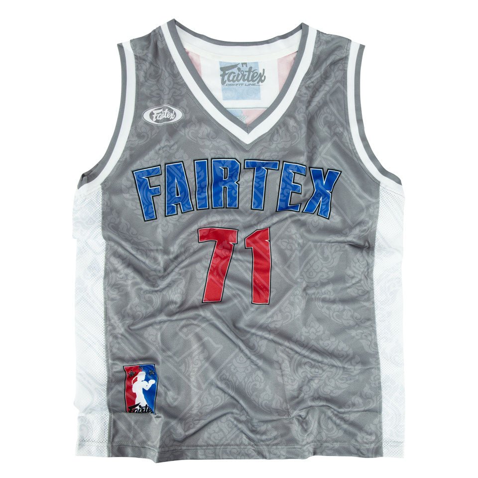 JS19 Fairtex Basketball Jersey Grey - FightstorePro