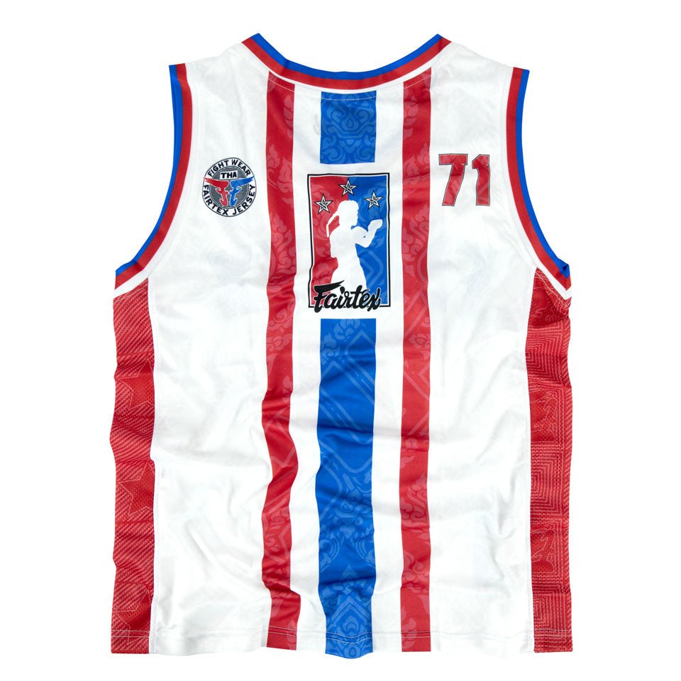JS19 Fairtex Basketball Jersey White - FightstorePro