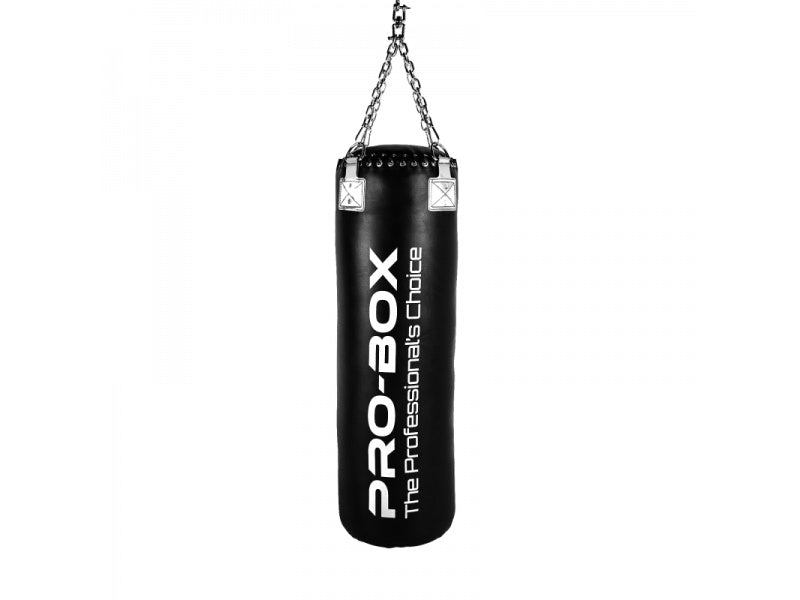 Pro Box 'Champ' 4ft Straight Bag, Black-White - FightstorePro
