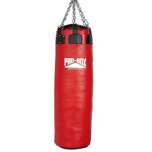 Pro Box Red Colossus Leather Punch Bag 4.5ft (60kg) - FightstorePro