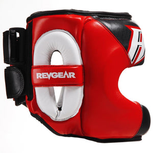 Revgear Guvnor Face Saver Head guard - Red - FightstorePro