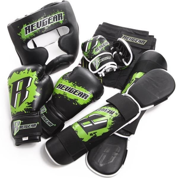 Revgear Kids Boxing/MMA Bundle Pack - Green - FightstorePro