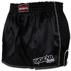 Revgear Original Muay Thai Shorts - Black - FightstorePro