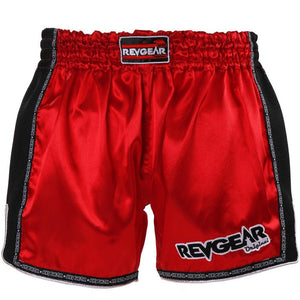 Revgear Original Muay Thai Shorts - Red - FightstorePro