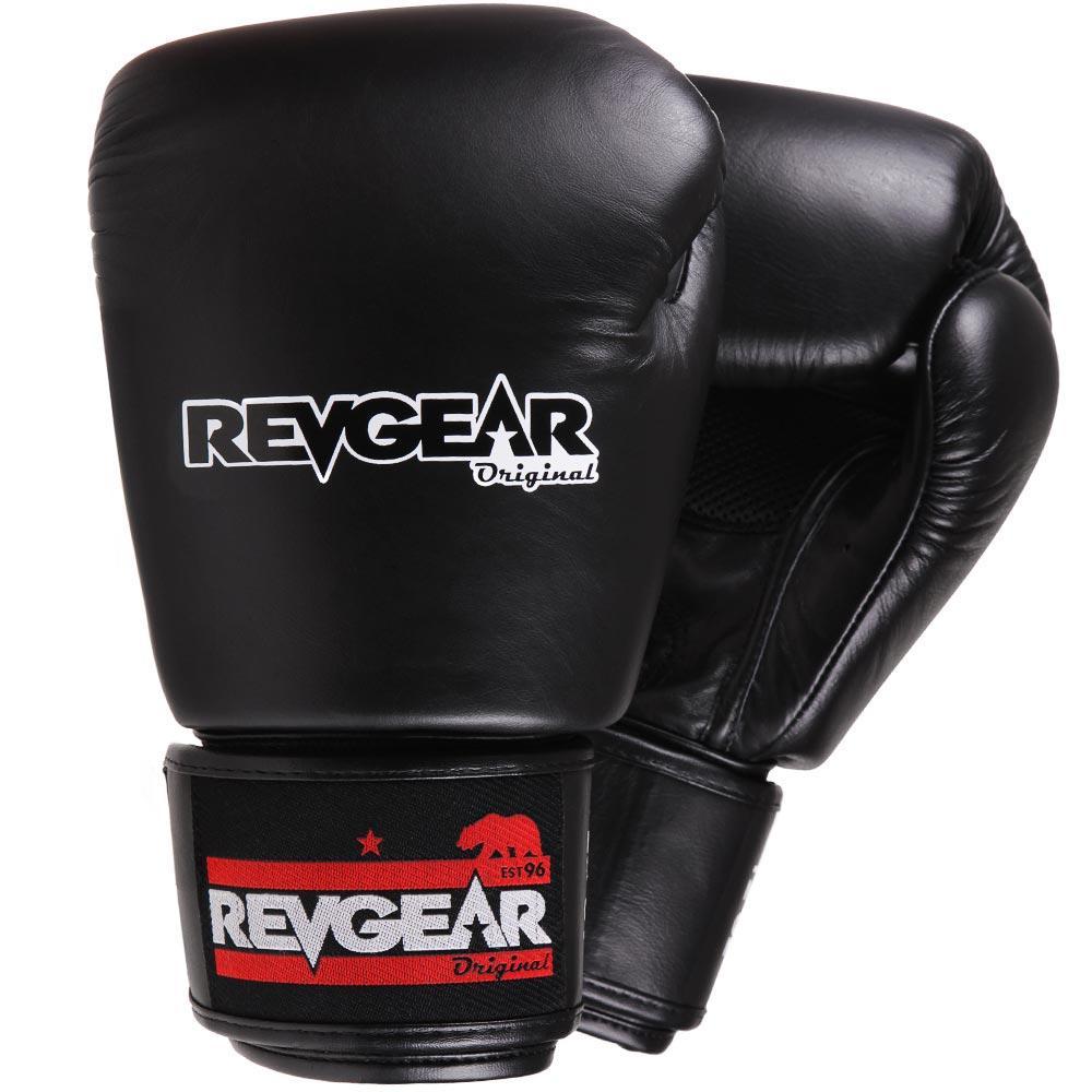 Revgear Original Thai Boxing Gloves - Black - FightstorePro