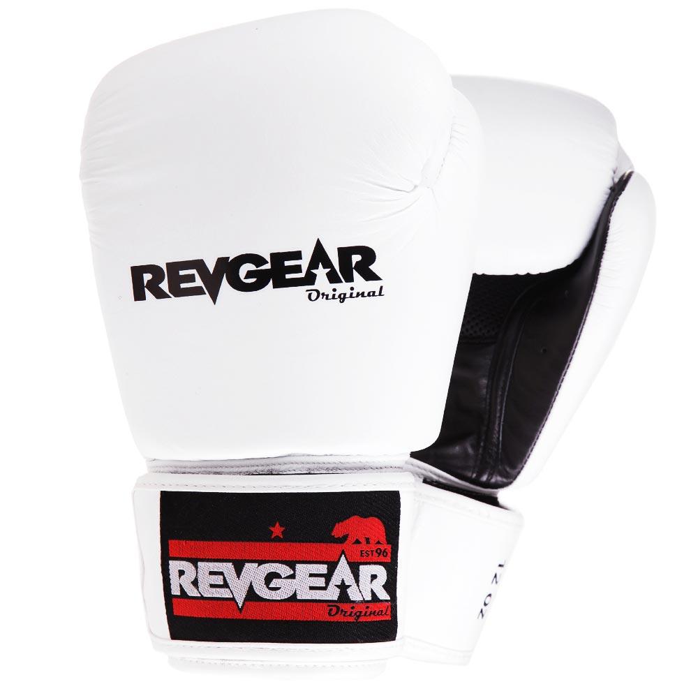 Revgear Original Thai Boxing Gloves - White - FightstorePro