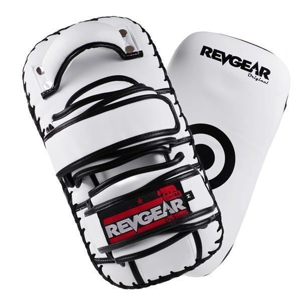 Revgear Original Thai Kick Pads - White - FightstorePro