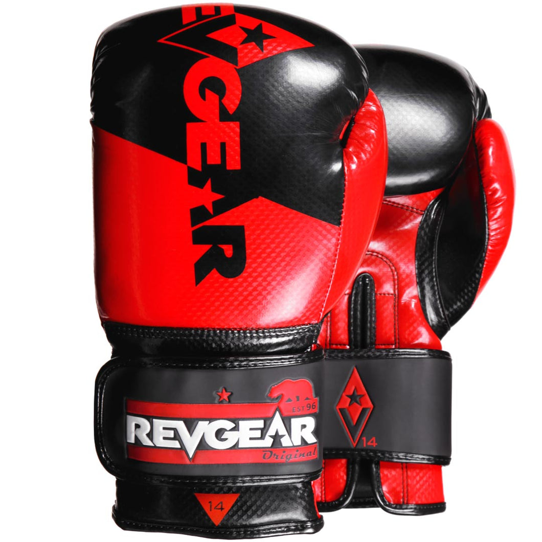 Revgear Pinnacle Boxing Gloves- Red/Black - FightstorePro