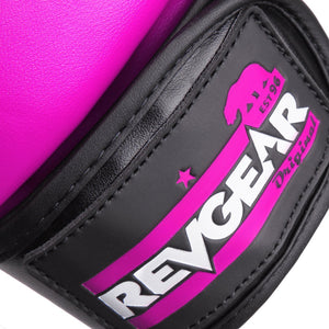Revgear PINNACLE MMA SPARRING GLOVES - BLACK/PINK - FightstorePro