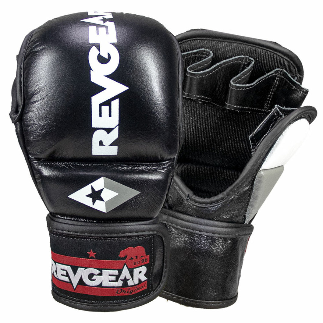 REVGEAR PRO SERIES MS1 MMA TRAINING AND SPARRING GLOVE - BLACK - FightstorePro