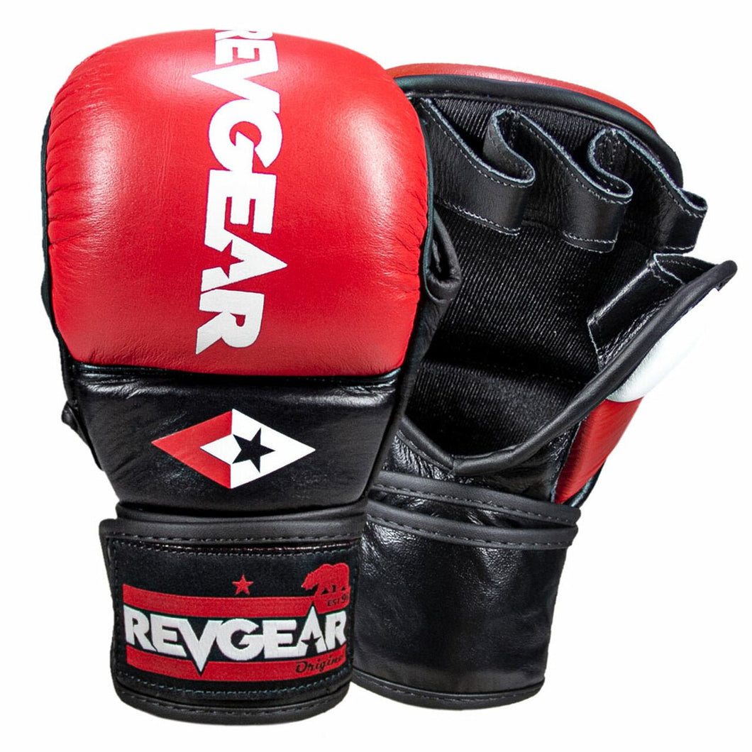 REVGEAR PRO SERIES MS1 MMA TRAINING AND SPARRING GLOVE - RED - FightstorePro